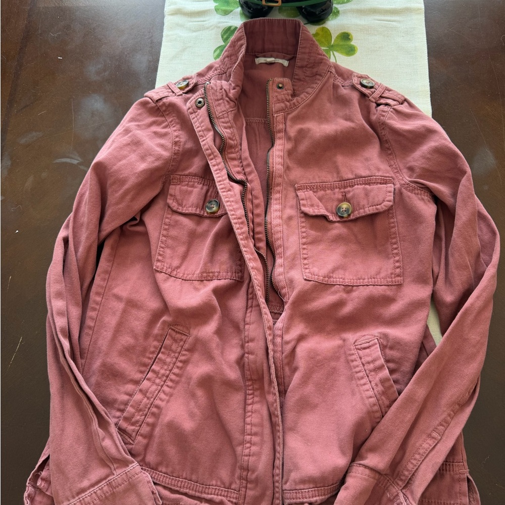 Maurices Dusty Rose Utility Jacket